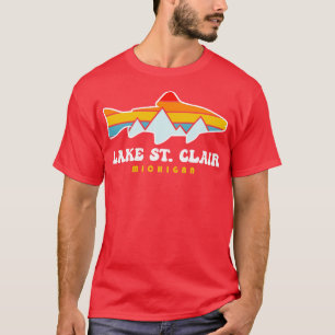 T-shirt Lake St Clair Fishing Michigan Fish