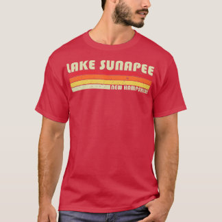 T-shirt LAKE SUNAPEE NEW HAMPSHIRE Funny Fishing Camping S