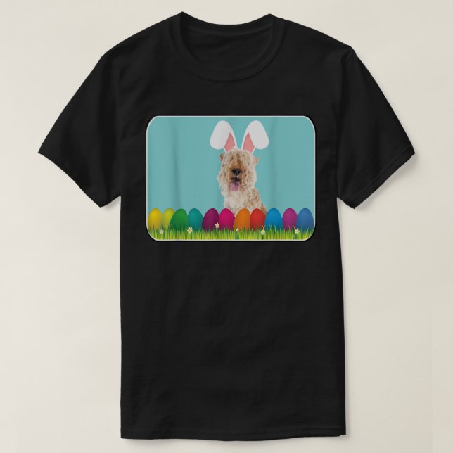T-shirt Lakeland Terrier w Bunny Ears  (Design devant)
