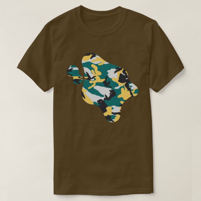T-shirt Lakeside Camo Motif Paint Splat (Design devant)