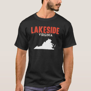 T-shirt Lakeside Virginia USA State America Travel Virgini
