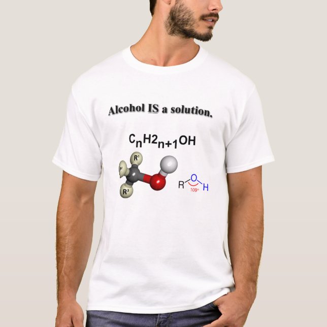 T-shirt L'alcool EST une solution ! (Devant)