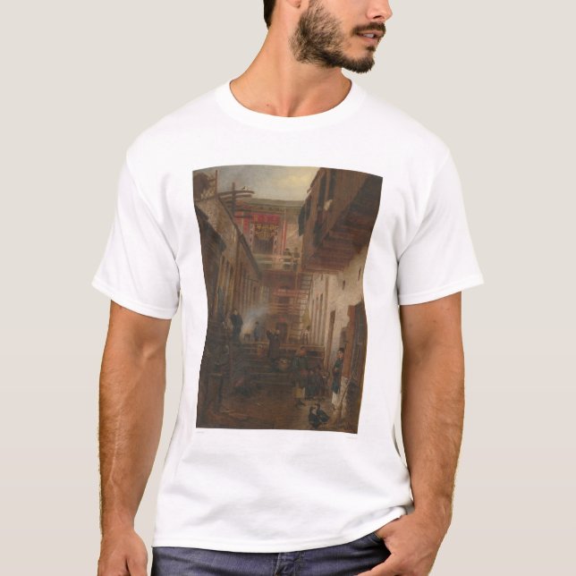 T-shirt L'allée de Chinatown, chantent le lavage de Yuen (Devant)