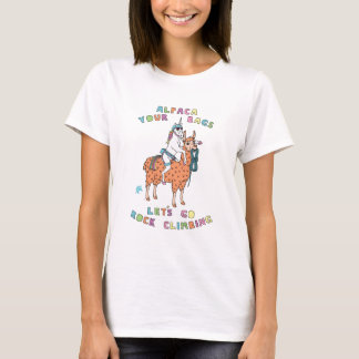 T-shirt L'alpaga vos sacs nous a laissés partir licorne
