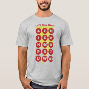 T-shirt L'alphabet maori Pu Taka