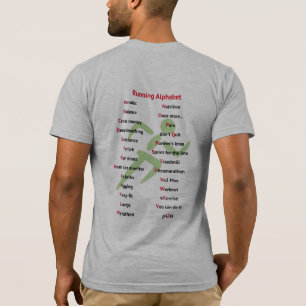 T-shirt L'alphabet sportif amusant en cours de terminologi