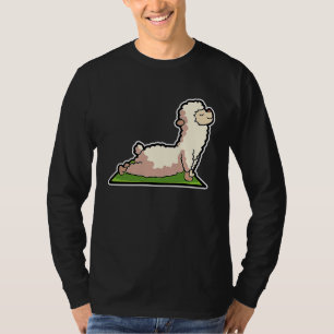 T-shirt Lama Alpaca Poses de yoga sport gymnastique Ohmmm