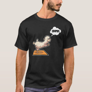 T-shirt Lama Alpaca Yoga Poses Sport Gymnastique Ohmmm Ent