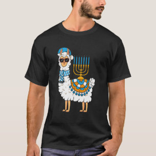 T-shirt Lama Hanoukka Happy Hanukah Pajama Famille Matchi