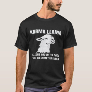 T-shirt Lama Karma Alpaga Animal Et Amateurs De Lama