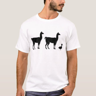 T-shirt Lama, lama, canard