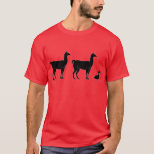 T-shirt Lama, lama, canard