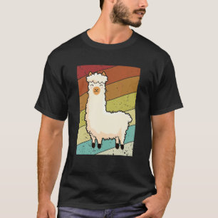 T-shirt Lama Rétro Vicuña Guanaco Éleveur Alpaga