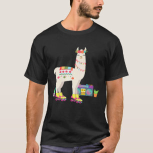 T-shirt Lama Roller Skate Derby Retro les années 70 80s Ca