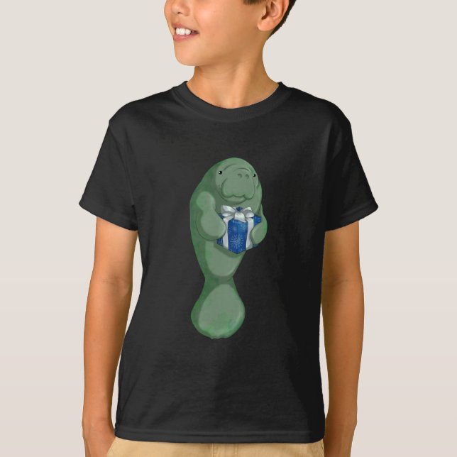 T-shirt Lamantin de Noël (Devant)