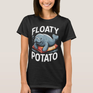 T-shirt Lamantin Floaty Tatoes Drôle Vache Marine Animal O