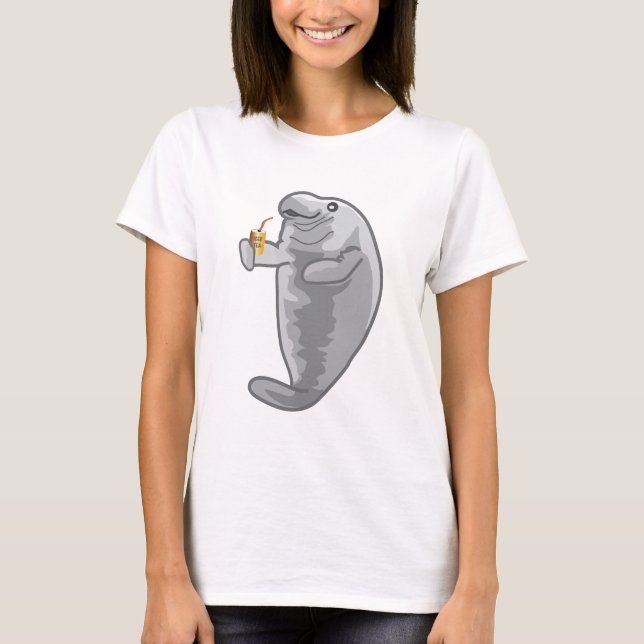 T-shirt Lamantin glacé - juste froid (Devant)