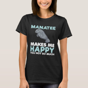 T-shirt Lamantin Me Rend Heureux  Animal Marin  Enfant