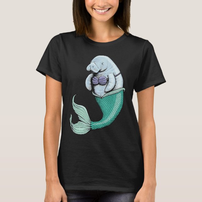 T-shirt Lamantin Sirène (Devant)