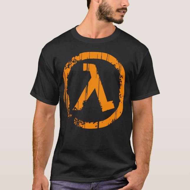 T-shirt Lambda à demi-vie (désoeuvrée) (Devant)