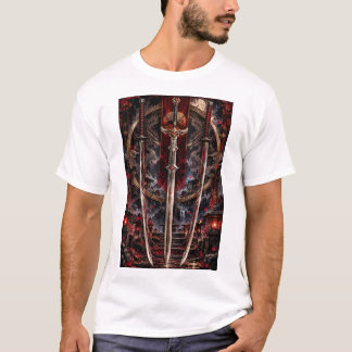 T-shirt lame à trois branches