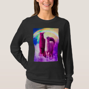 T-shirt Lame arc-en-ciel folle dans l'espace