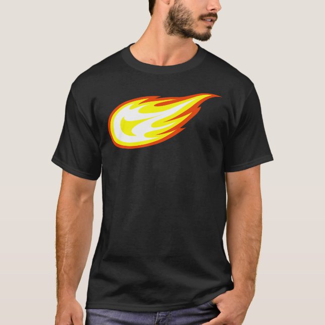 T-shirt Lame _ Le Logo Monster Machines Fireball (Devant)