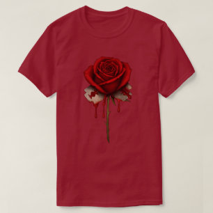 T-shirt Lame Rose