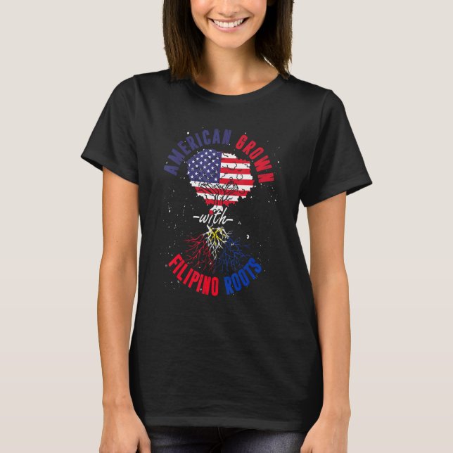 T-shirt L'Américain Cultive Avec Les Racines Philippines P (Devant)