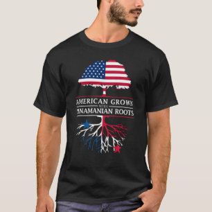 T-shirt L'Américain développé avec le Panamanian enracine 