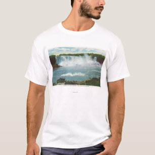 T-shirt L'Américain tombe domestique de la vue de brume