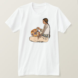 T-shirt L'Amérindien fait la poterie