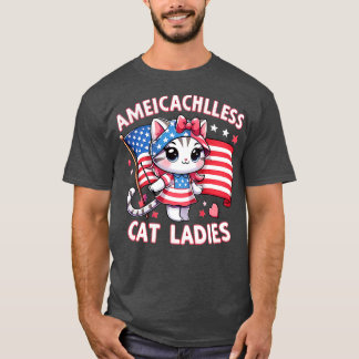 T-shirt L'Amérique a besoin de femmes chats sans enfants