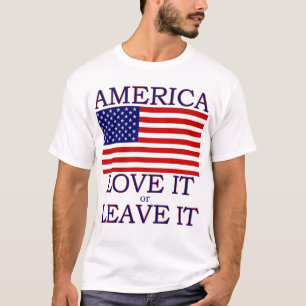 T-shirt L'Amérique aime ou laisse-la filtrer
