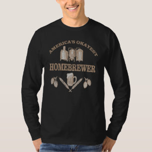 T-shirt L'Amérique brasse la bière Homebrewer la plus géni