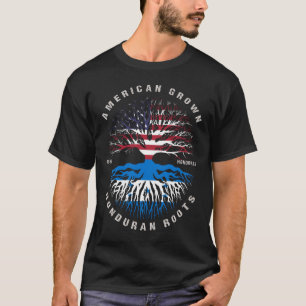T-shirt L'Amérique cultive le Honduras racine le drapeau