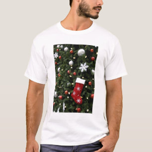 T-shirt L'Amérique du Nord. Décorations de Noël sur