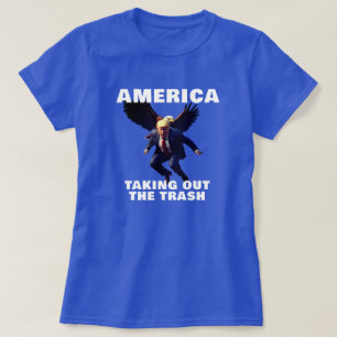 T-shirt L'Amérique élimine Trump Trash