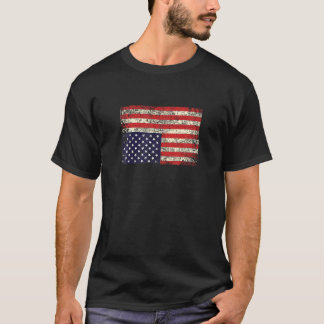 T-shirt L'Amérique en détresse à l'envers Drapeau T chemis