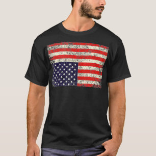 T-shirt L'Amérique en détresse à l'envers du drapeau 