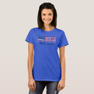 T-shirt L'Amérique est. 1776