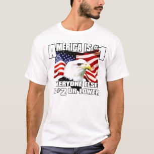 T-shirt L'Amérique est le numéro 1