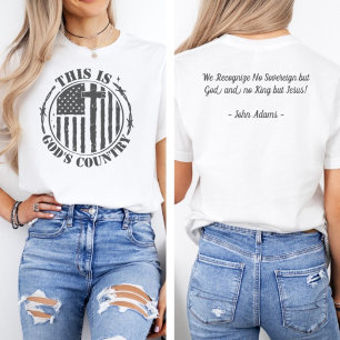 T-shirt L'Amérique est le pays des dieux   Citation de Joh