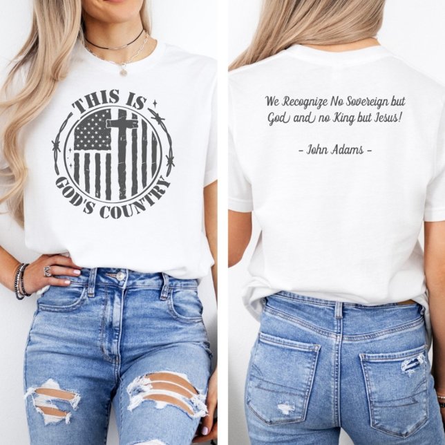T-shirt L'Amérique est le pays des dieux | Citation de Joh (Créateur téléchargé)