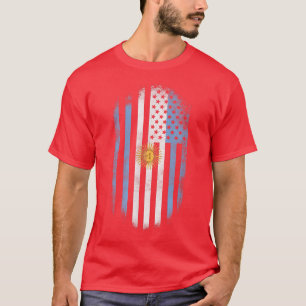 T-shirt L'Amérique grandit avec les racines argentines Arg