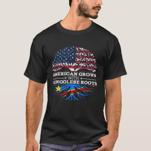 T-shirt L'Amérique grandit avec les racines congolaises RD