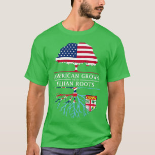 T-shirt L'Amérique grandit avec les racines fidjiennes Fid