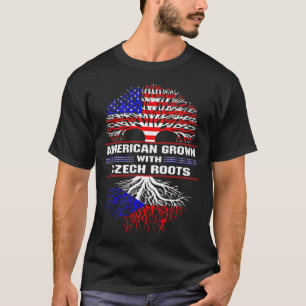 T-shirt L'Amérique grandit avec les racines tchèques