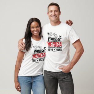 T-shirt 'L'Amérique - Les Champs de Guerre Mondiale incont