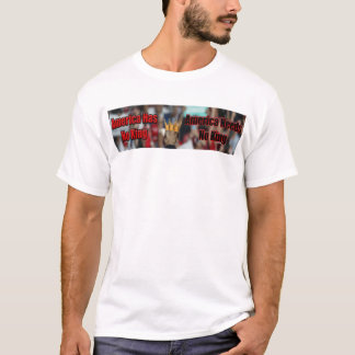 T-shirt L'Amérique n'a pas de roi anti-Trump 2024 Vote Blu
